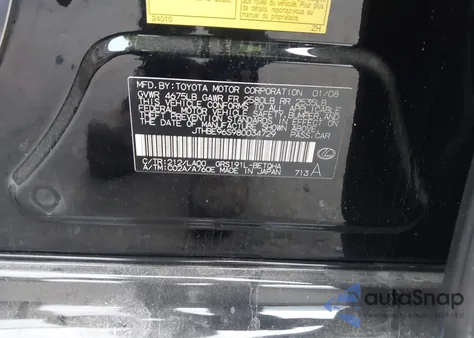 2008 Lexus Gs 350 z USA, uszkodzony, nr VIN JTHBE96S980034729